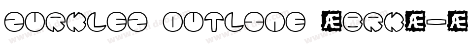 Zurklez Outline (BRK)字体转换
